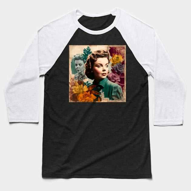 Ida Lupino #4 Baseball T-Shirt by MonoMagic